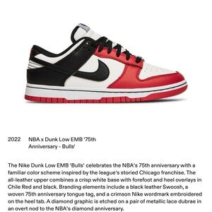 NBA x dunks size 6ms (fits like a 8 womens)